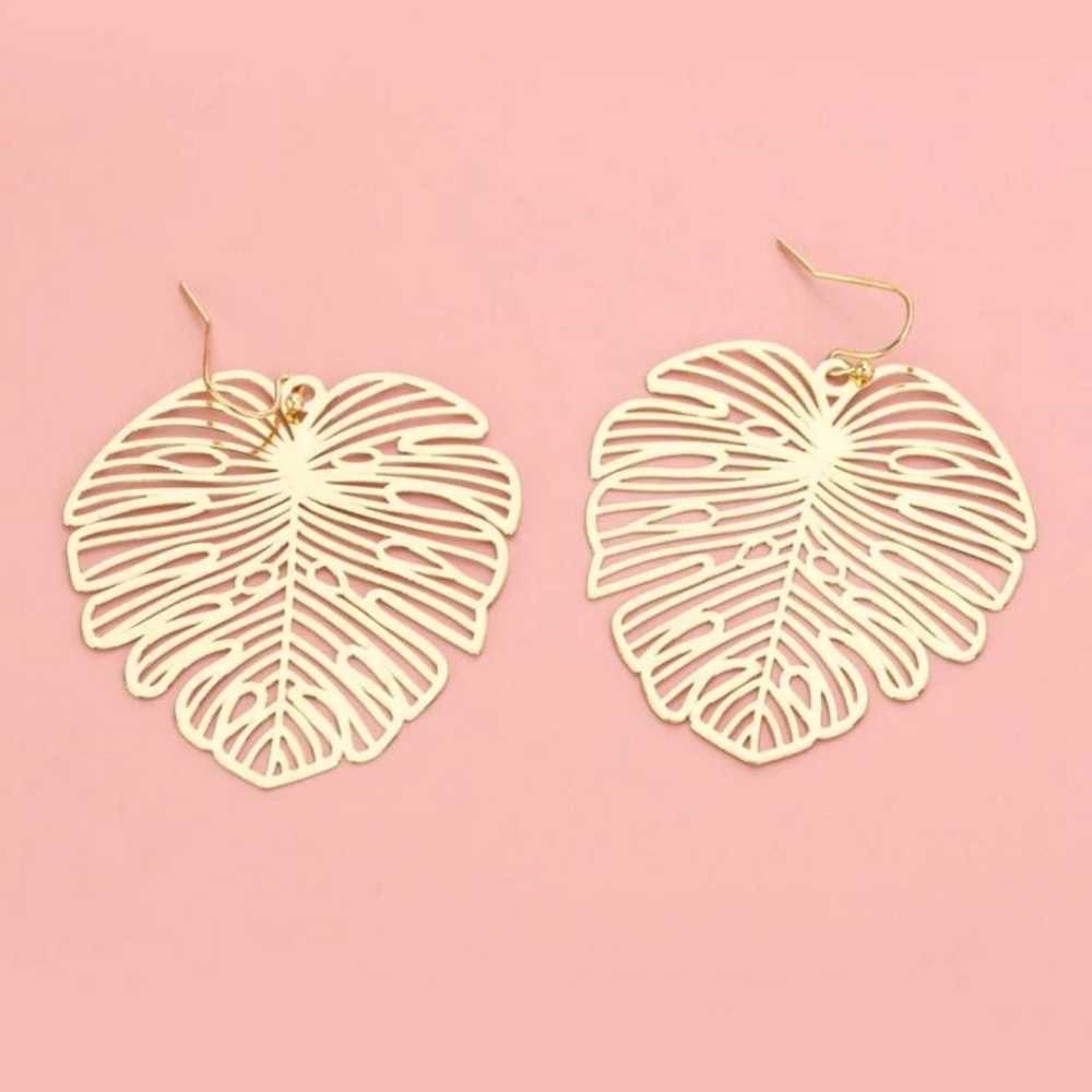 Laser Cut Tropical Earrings